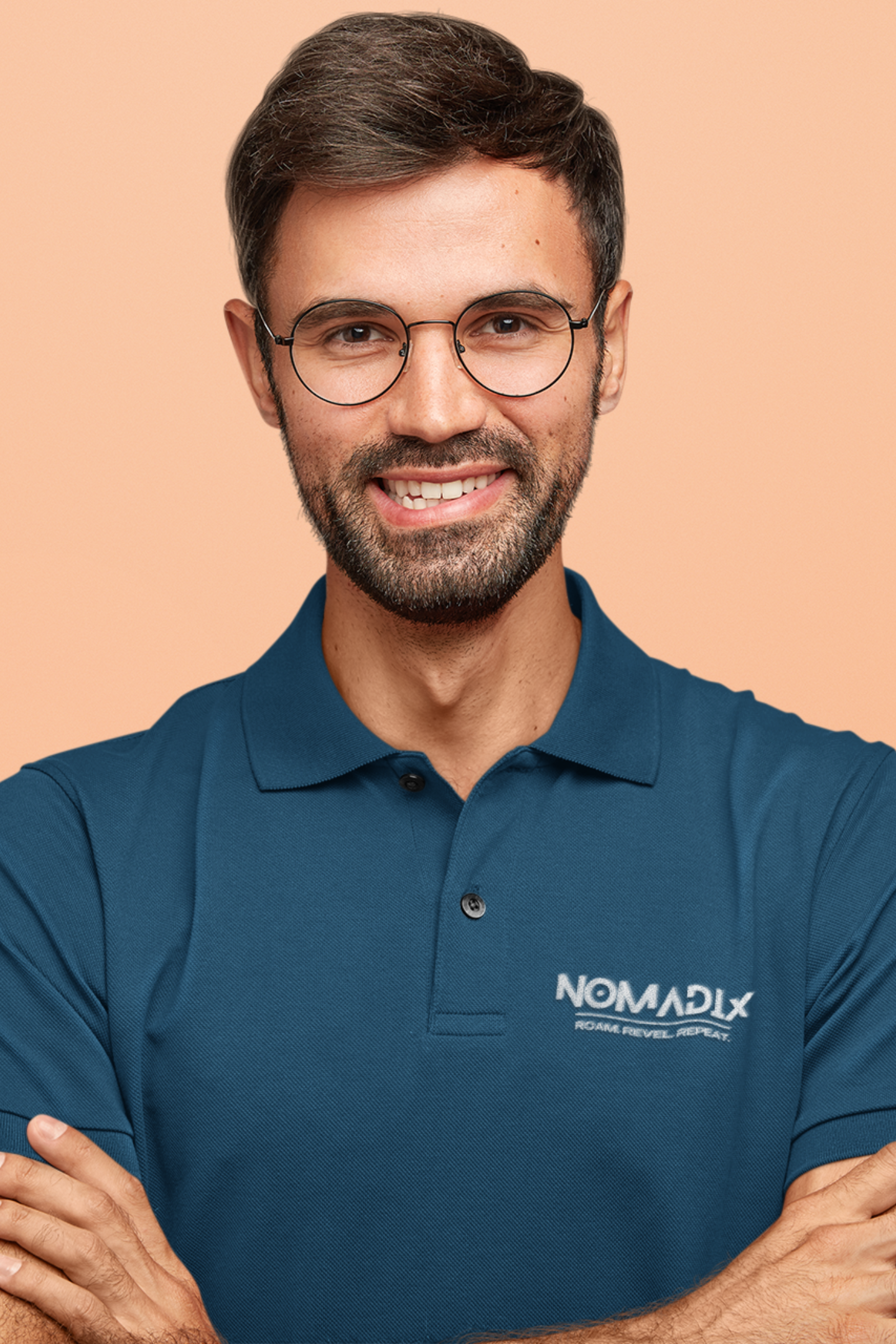 NomadiX Classic Navy Blue Polo T-Shirt