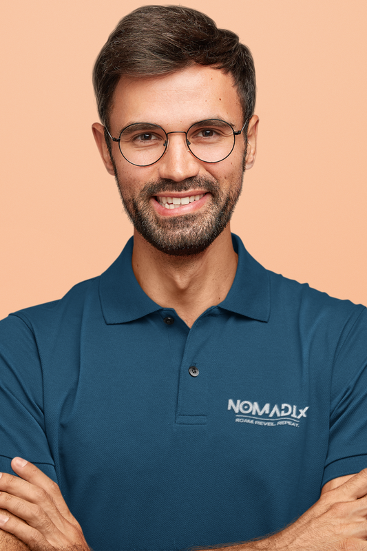 NomadiX Classic Navy Blue Polo T-Shirt