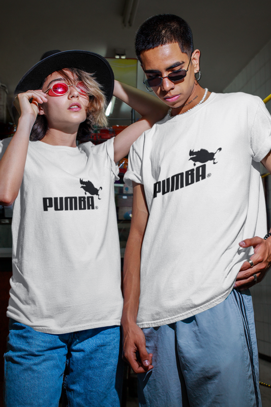 Pumba Unisex White Oversized T-Shirt