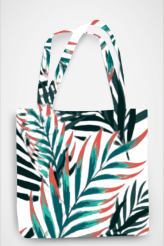 Tropical Breeze Canvas Tote Bag