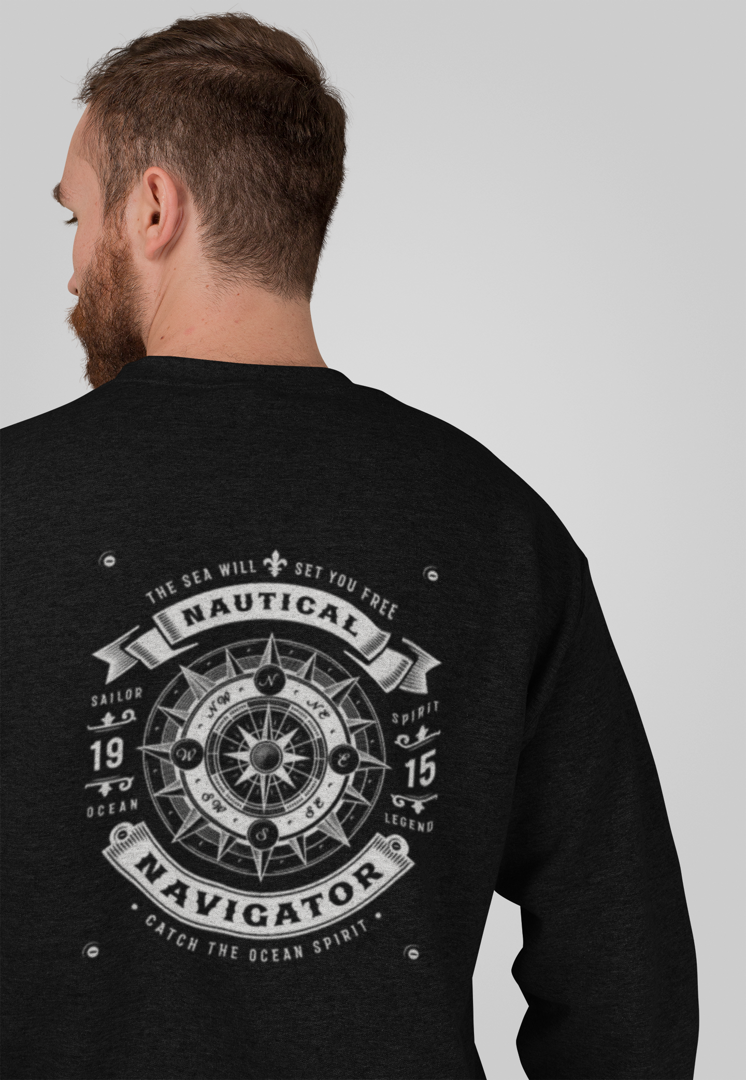 Nautical Navigator Unisex Sweatshirt by NomadiX