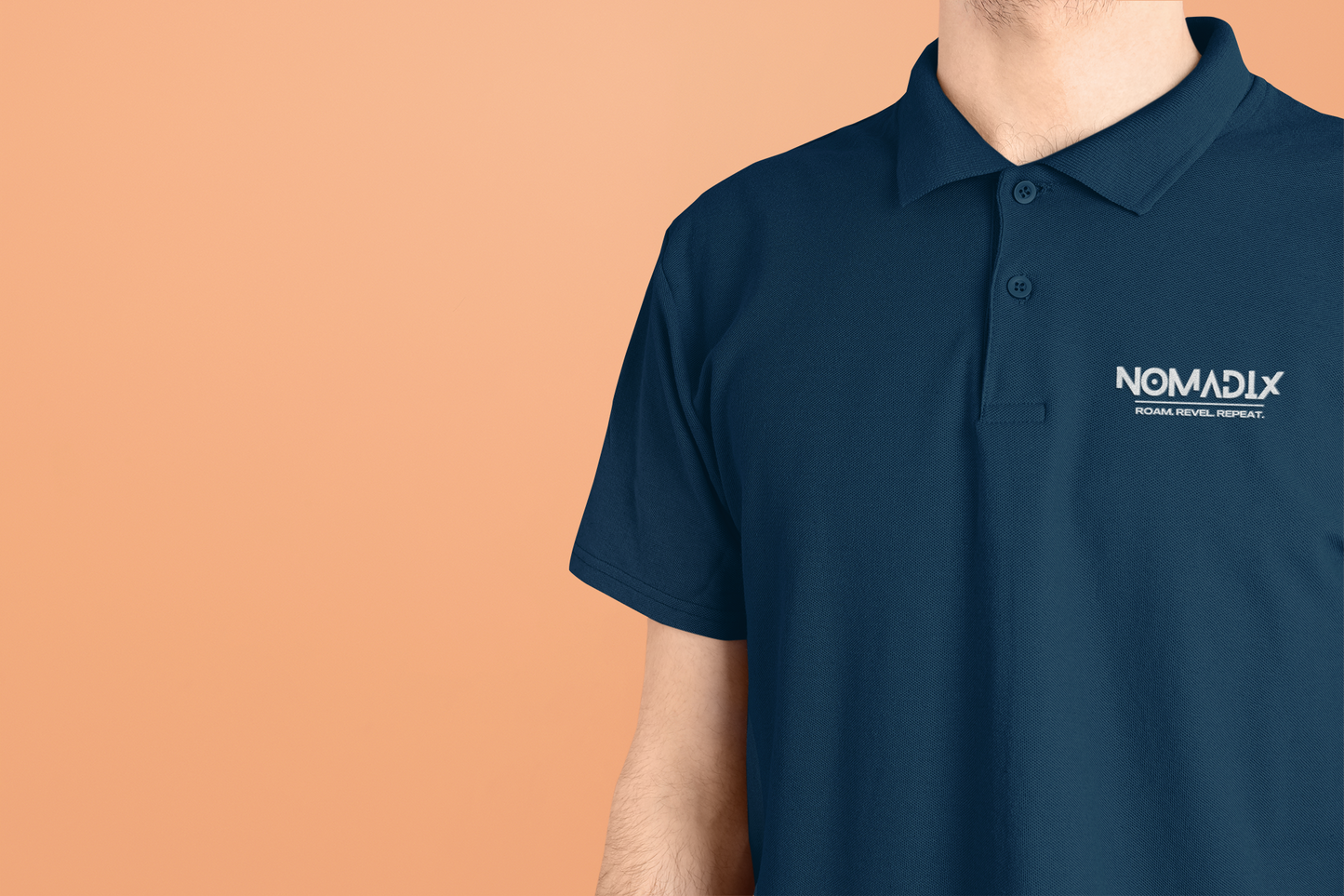 NomadiX Classic Navy Blue Polo T-Shirt