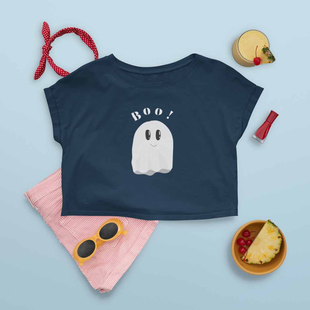 Boo - Cute Ghost Crop Top