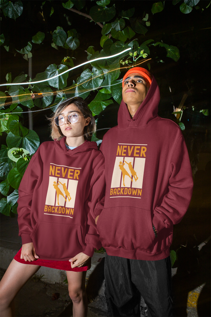 Defiant Spirit Maroon Unisex Hoodie