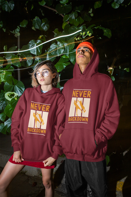 Defiant Spirit Maroon Unisex Hoodie