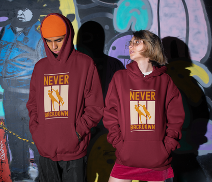 Defiant Spirit Maroon Unisex Hoodie