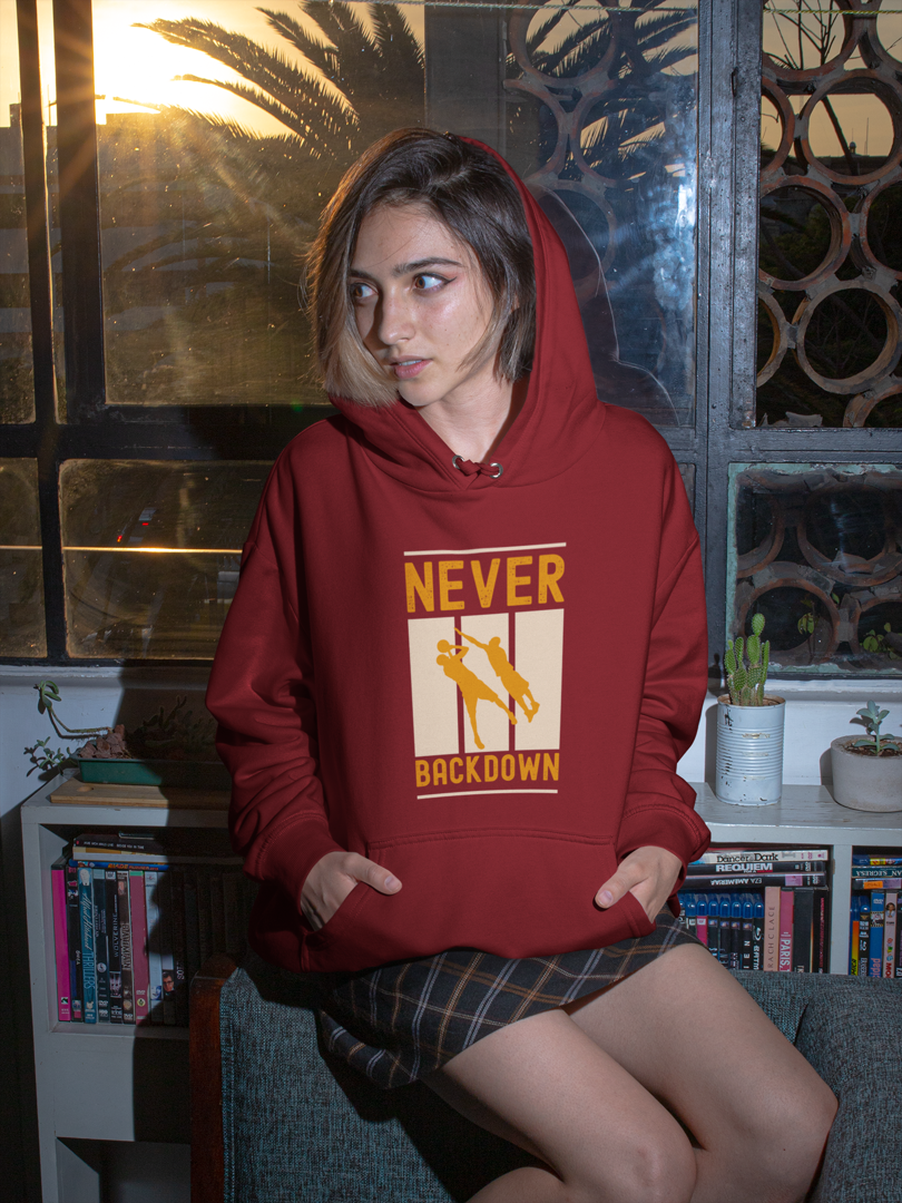 Defiant Spirit Maroon Unisex Hoodie