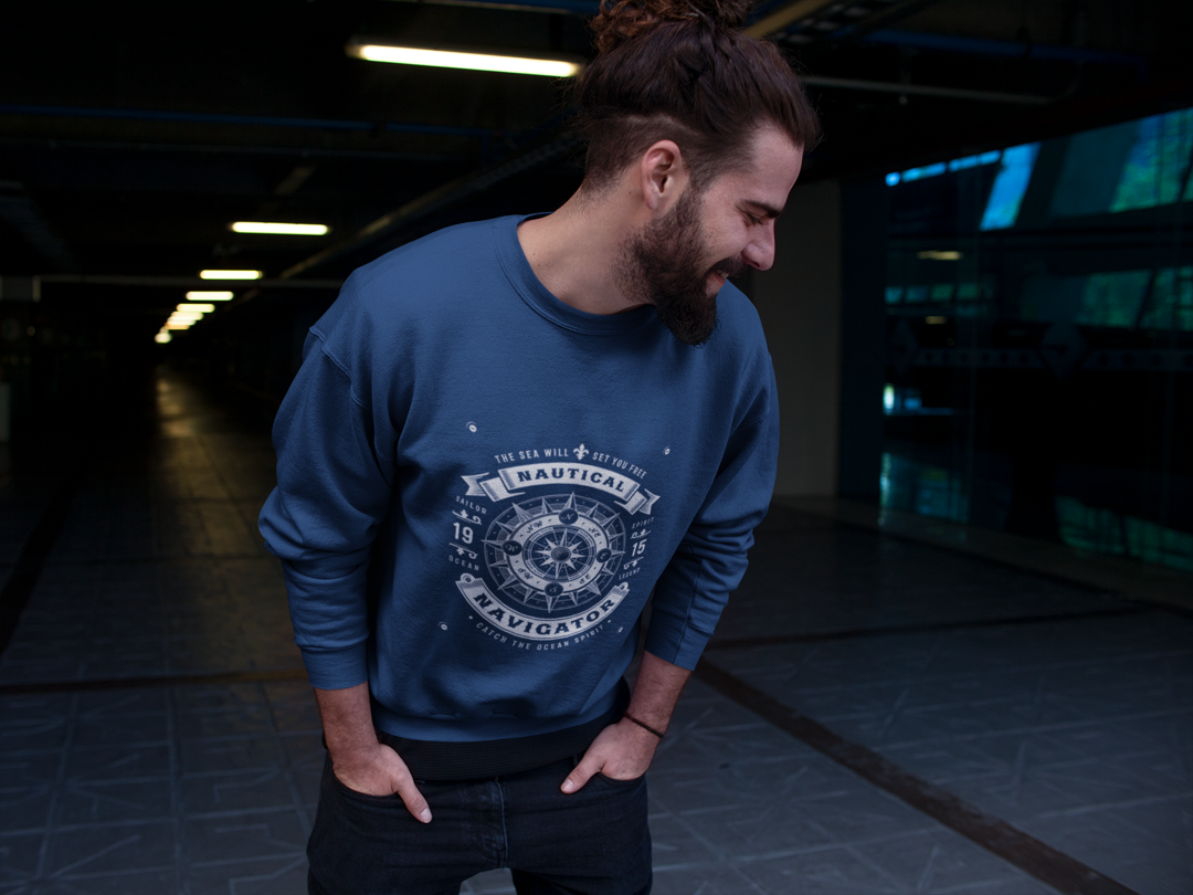 Nautical Navigator (Front) Unisex Sweatshirt