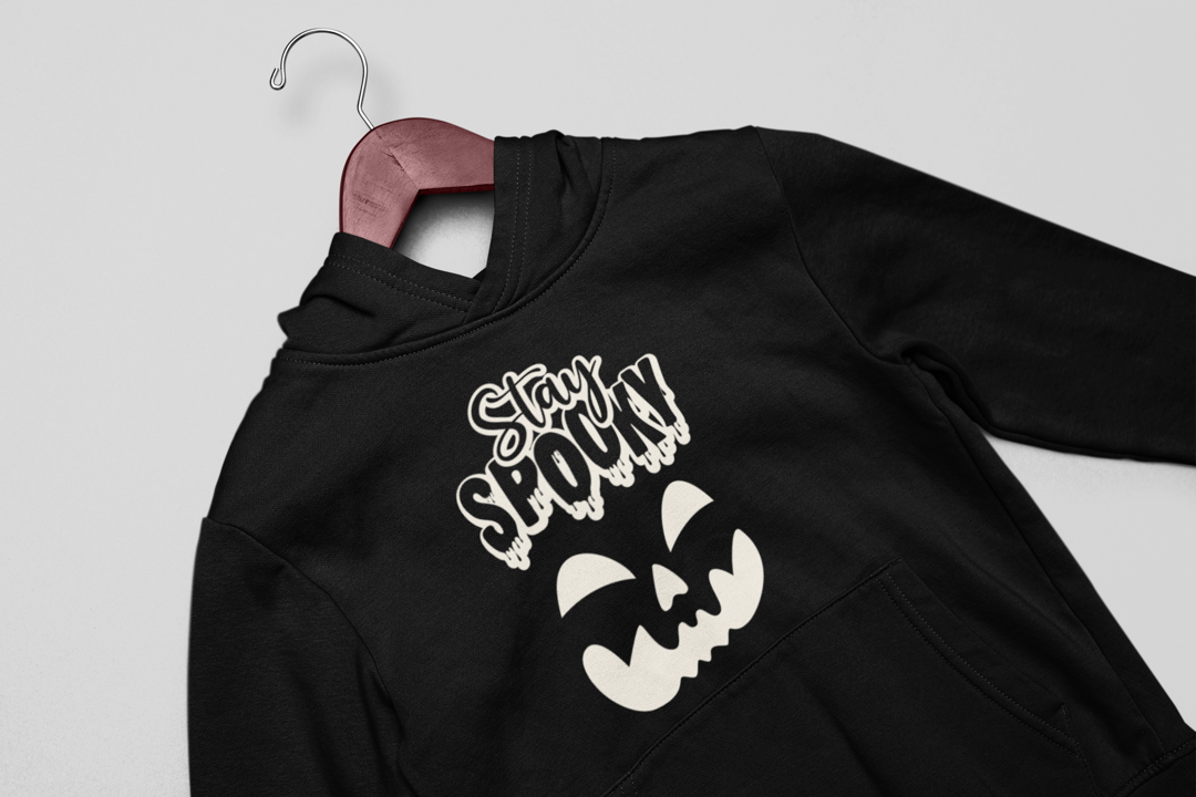 Stay Spooky Glow-in-the-Dark Oversized Hooded Sweatshirt