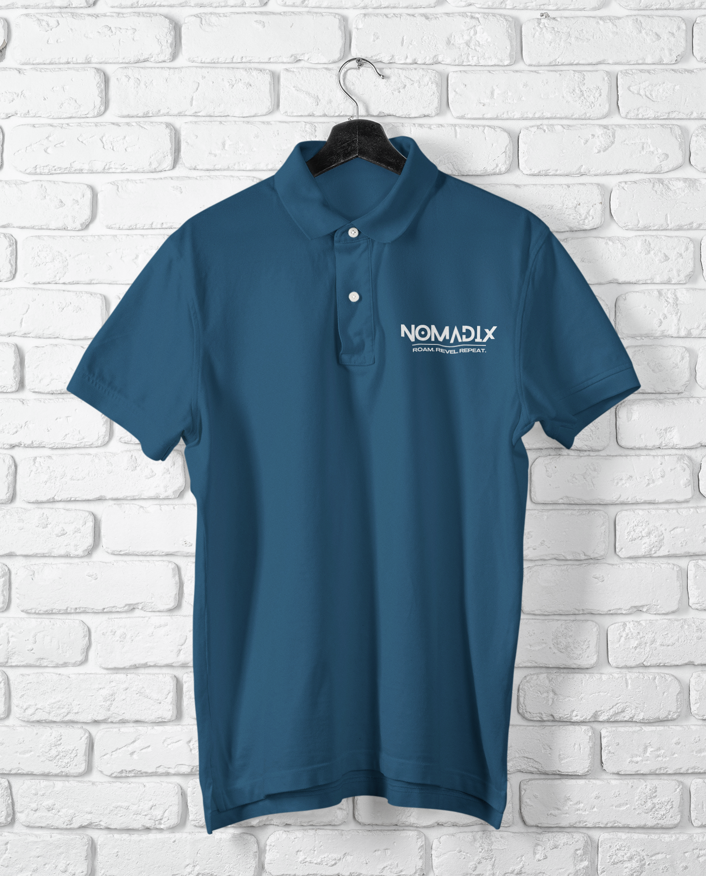 NomadiX Classic Navy Blue Polo T-Shirt