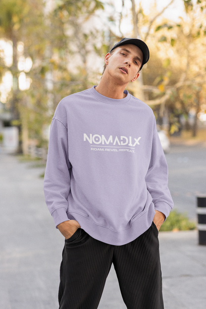 NomadiX Oversized Lavender Sweatshirt