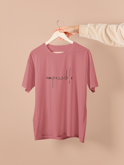 Empowerment Script Women's Dusty Rose Oversized T-Shirt