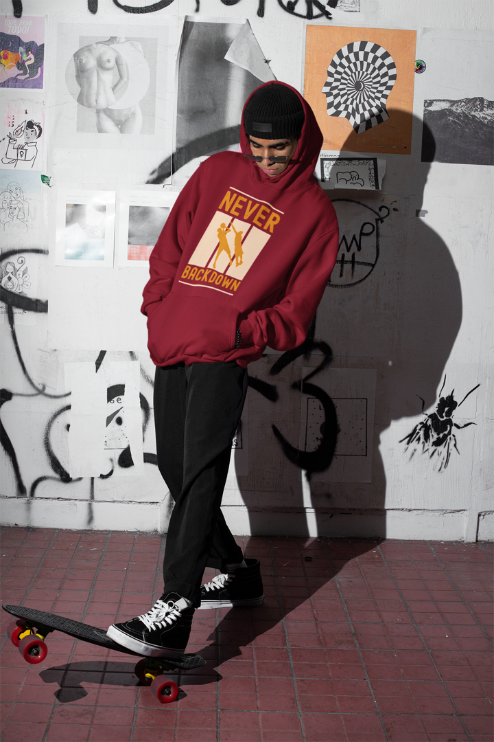 Defiant Spirit Maroon Unisex Hoodie