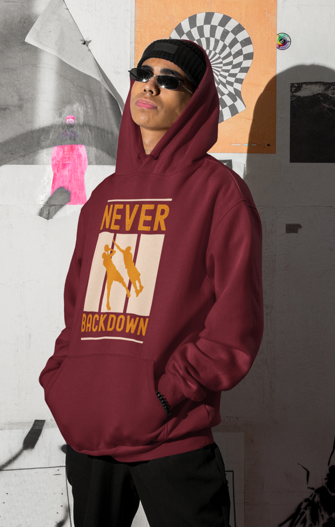 Defiant Spirit Maroon Unisex Hoodie