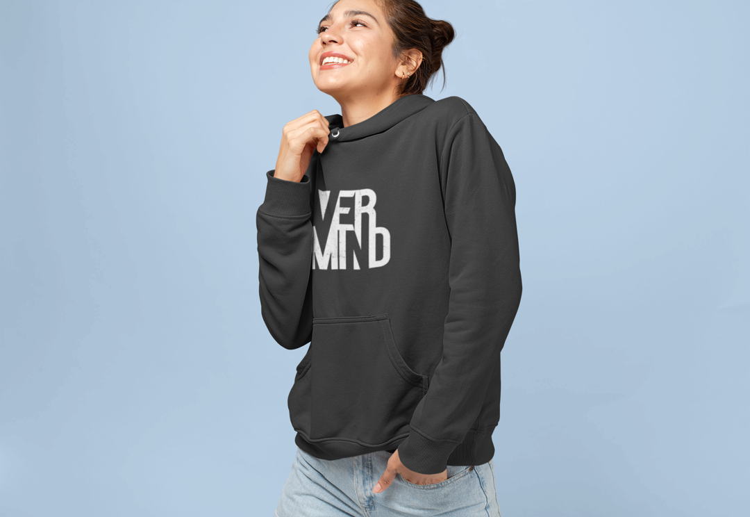 Casual Elegance Black Unisex Hoodie