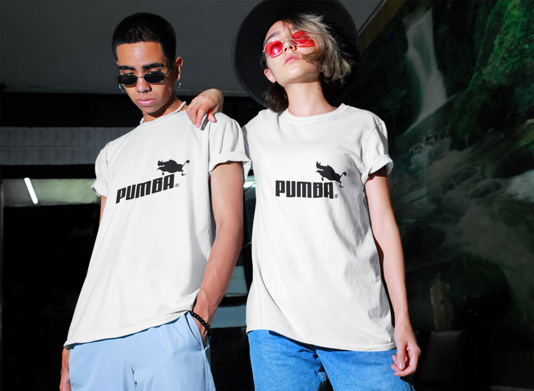 Pumba Unisex White Oversized T-Shirt