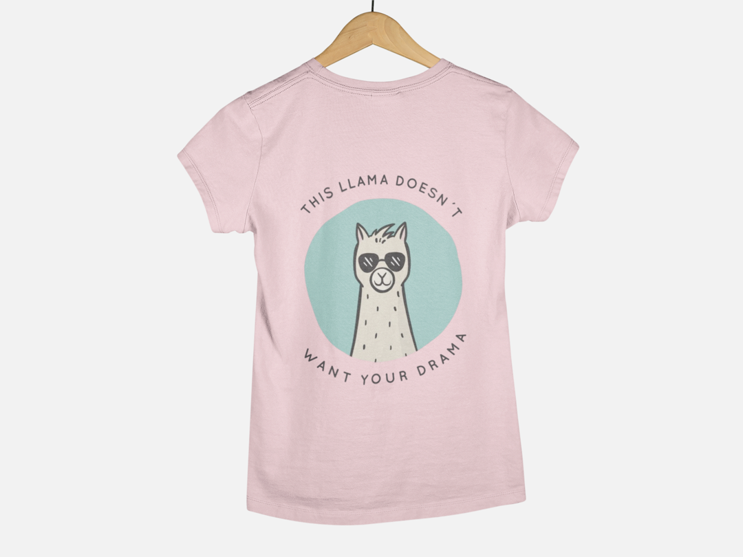 Cool Llama Baby Pink Women's Classic T-shirt