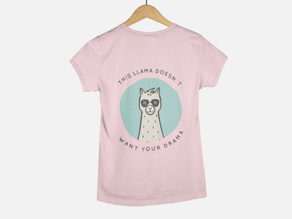 Cool Llama Baby Pink Women's Classic T-shirt