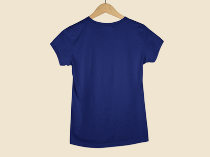 Who Cares? Navy Blue Women's Classic T-shirt