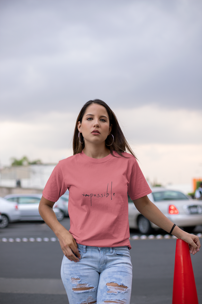 Empowerment Script Women's Dusty Rose Oversized T-Shirt